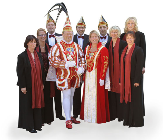 Prinzenpaar mit Begleitung Prinzenpaar mit Begleitung