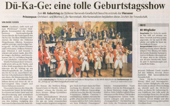 Rheinische Post vom 28.01.2008 Rheinische Post vom 28.01.2008