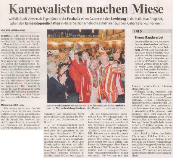 Rheinische Post vom 28.11.2007 Rheinische Post vom 28.11.2007